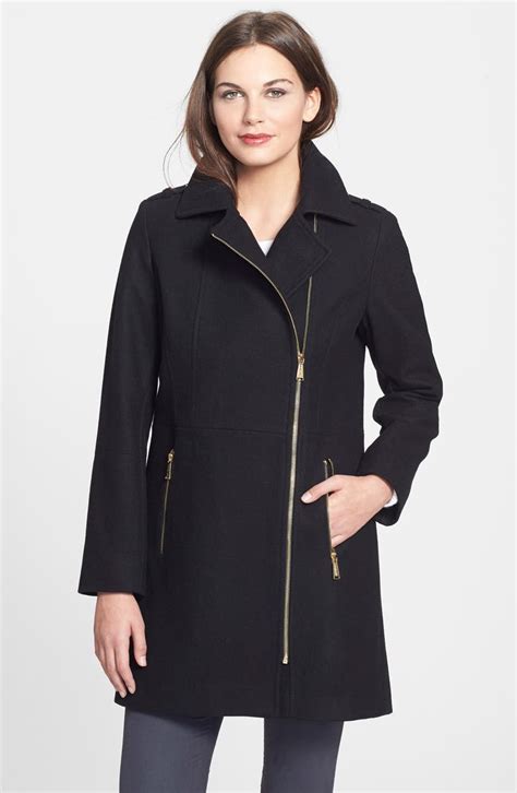 michael kors asymmetrical wool coat review